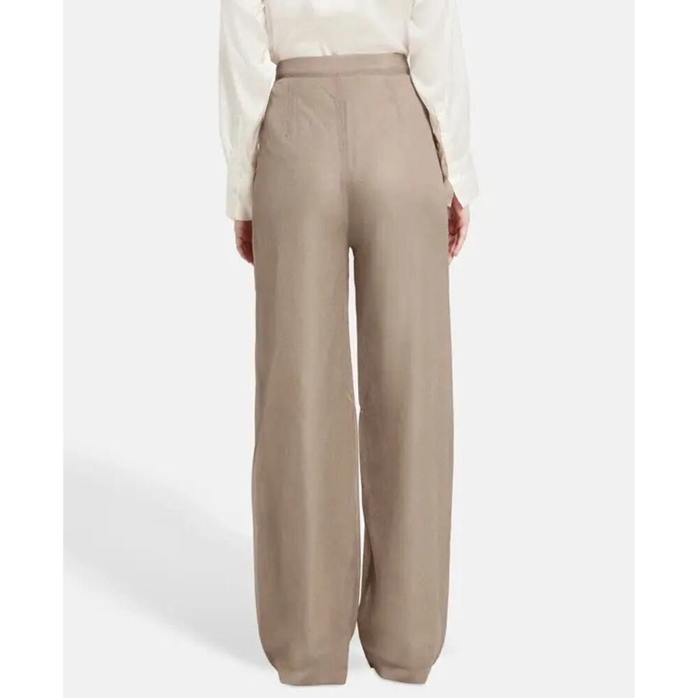 Herve Leger Gold High Wasted Trouser Pants 4